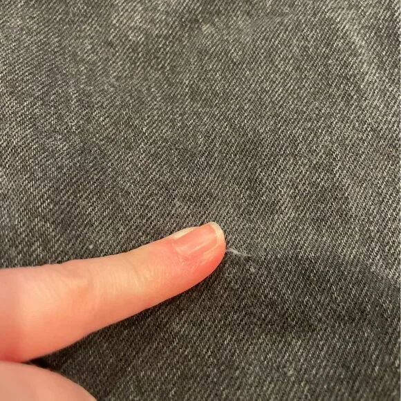 Levi's 445 Men's Sz 32 Black Athletic Fit Jean Short 10"L Denim Stretch Jorts - Picture 4 of 14